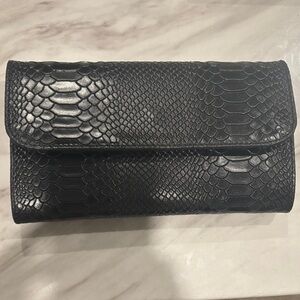 Black Snakeskin Clutch Giorgio Costa handbag